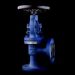 شیر کروی (angle type globe valve)