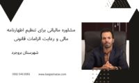 مشاوره مالیاتی برای تنظیم اظهارنامه مالی و رعایت الزامات قانونی