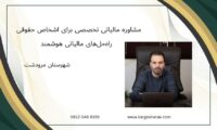 مشاوره مالیاتی تخصصی برای اشخاص حقوقی ، راه‌حل‌های مالیاتی هوشمند